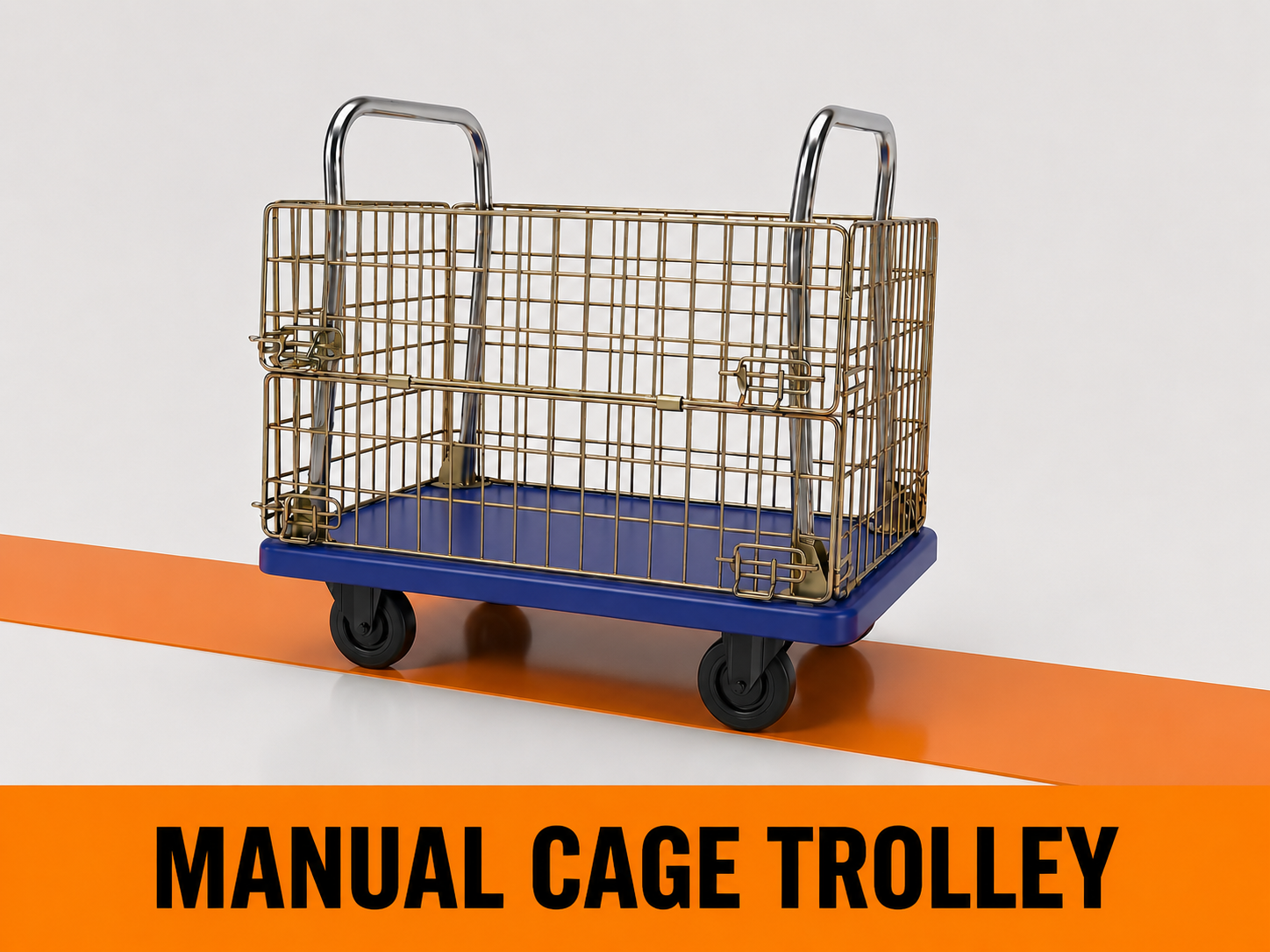 Manual cage trolley